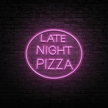 将图片加载到图库查看器，Late Night Pizza
